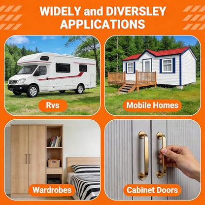 10 Pack Double Roller Cabinet Door Catches for RV Mobile Home Cabinets