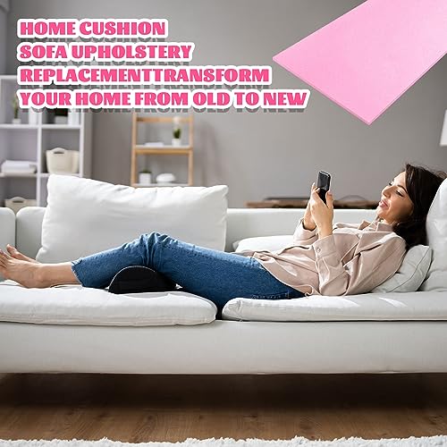 Amylove 1 Pack Upholstery Foam Sheet, 1/2" X 24" X 72", Pink - color: Pink, size: 1/2" X 24" X 72"