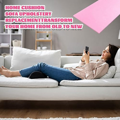 Amylove 1 Pack Upholstery Foam Sheet, 1/2" X 24" X 72", Pink - color: Pink, size: 1/2" X 24" X 72"