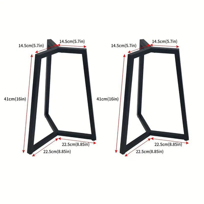 Metal Round Table Legs 16 Inch Metal Coffee Table Legs for Table,Furniture Leg, Set of 2,Black - color: 16" Table Legs 9, size: 16" X 11"