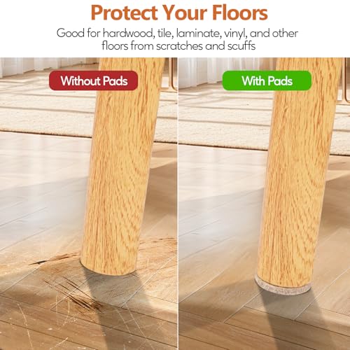Furniture Pads 300 Pack Furniture Felt Pads for Hardwood Floors, Beige - size: Beige