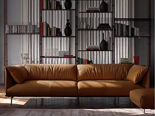 Wento Thick Faux Leather Fabric Soft Skin Grain PU Leather for Furniture Cover Reupholster Sofa Chairs Cushions Vinyl Upholstery (1 Yard, Camel Tan) - color: Camel Tan, size: 1 Yard (54" x 36")
