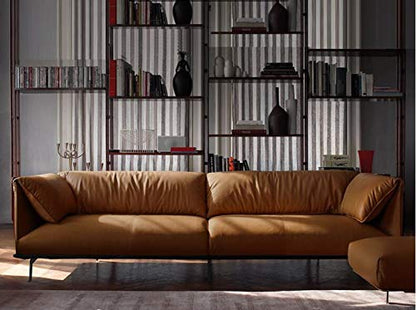 Wento Thick Faux Leather Fabric Soft Skin Grain PU Leather for Furniture Cover Reupholster Sofa Chairs Cushions Vinyl Upholstery (1 Yard, Camel Tan) - color: Camel Tan, size: 1 Yard (54" x 36")