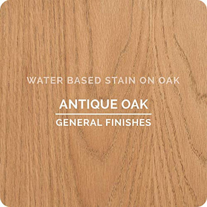 General Finishes Water Based Wood Stain, 1 Quart, Antique Oak - color: Antique Oak, size: 1 Quart