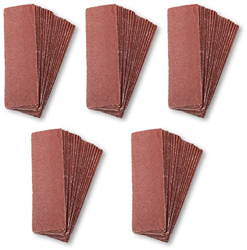 SPEEDWOX 100 PCS Hand Sanders 3.5 x 1.2 Inch Grit 120 Detail Handle Sanding Tools for Wood Hook & Loop Aluminum Oxide Sandpaper for Finishing Tight Narrow Spaces Polishing - style: 120 Grit
