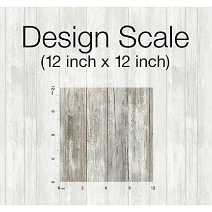 RoomMates Brown Weathered Planks Peel and Stick Wallpaper - color: Brown