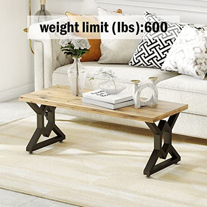 16" X-Shaped Metal Furniture Legs for DIY Coffee, Desk & Bench Tops, Bench Legs, etc with Adjustable Floor Protectors Bases Set of 2