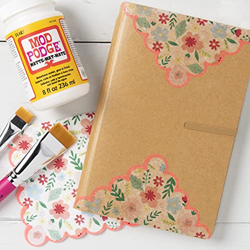 Mod Podge Matte Sealer, Glue & Finish: All-in-One Craft Solution- Quick Dry, Easy Clean, for Wood, Paper, Fabric & More. Non-Toxic - Craft with Confidence, Made in USA, 8 oz., Pack of 1 - size: 8 fl oz