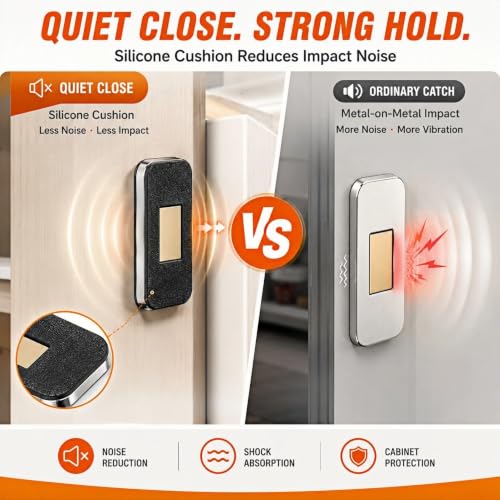 6 Pack Magnetic Cabinet Door Catch, Cabinet Magnets for Closure