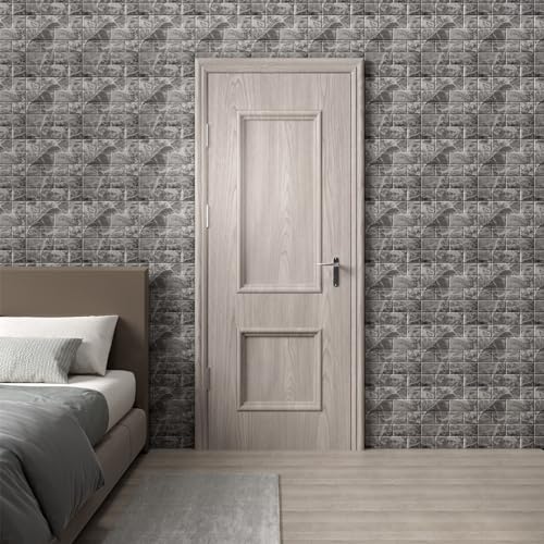 Faux Brick Wall Panels, 20 PCS, Grey White - color: Grey Brick, size: 20PCS