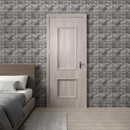 Faux Brick Wall Panels, 20 PCS, Grey White - color: Grey Brick, size: 20PCS