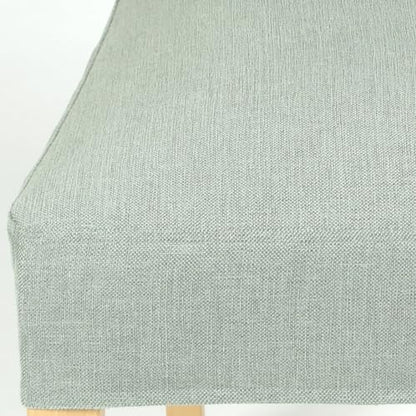 Henriksdal Chair Cover Solid Color Durable Heavy Weight Chenille Fabric Slipcover for Henriksdal Dining Chair (Cool Mint, Single) - color: Cool Mint