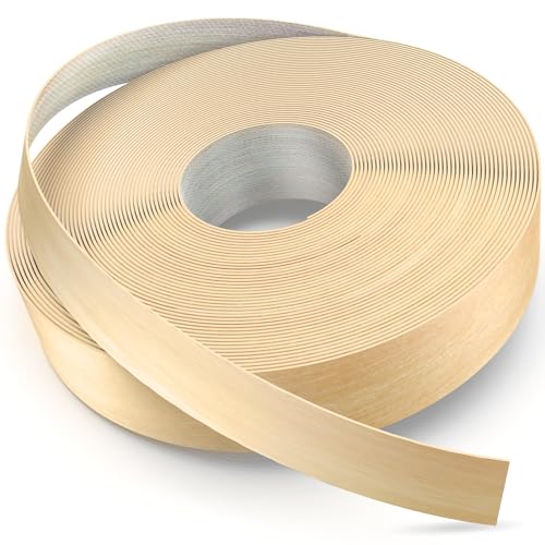 YANYE Birch Edge Banding, 7/8 inch x 250ft roll of Wood Veneer Birch Edge Banding Preglued, Tape Banding for Cabinet Repair - color: Birch, size: 7/8"x 250ft