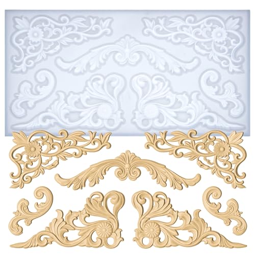 Art Molds Rococo Embellishment for Polyclay Air Dry Clay Plaster - color: Rococo Embellishment