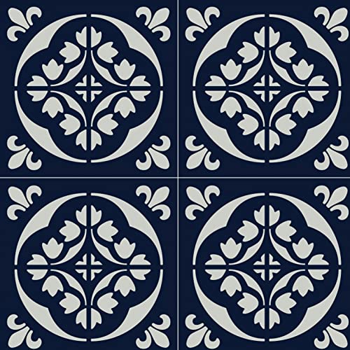 / Tile Stencil 12x12 (2 Pack) / Wall and Floor Stencil, Reusable for Painting, Furniture, Walls and Floors