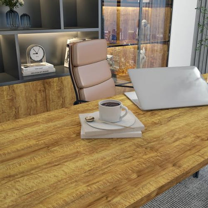 Livelynine Burl Wood Contact Paper Peel and Stick Countertops Waterproof Gold Wood Grain Contact Paper for Cabinets Desk Counters 15.8X78.8 Kitchen Cabinet Wallpaper Self Adhesive Vinyl Wrap - color: Burl Wood, size: 15.8" x 78.8"