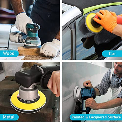 LotFancy 6 Inch Sanding Disc Set, 60PCS, 60 to 7000 Grit, Silicon Carbide - style: 60PCS Discs with 2 Accessories
