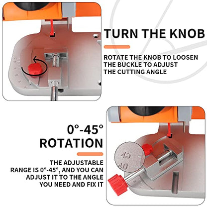 SI FANG Mini Miter Cut-Off Chop Saw Arrow Cutter Miniature Compound-Cutting