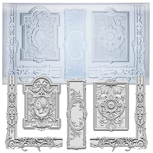 Art Mold for Polyclay Air Dry Clay Plaster, Frame and Plaque - color: Frame and Plaque