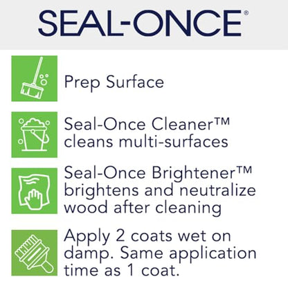 Seal-Once Color Sample - Pre-Mixed Wood Paint for Furniture - Mahogany Liquid Wood Stain in a 4-Ounce Bottle - color: Mahogany