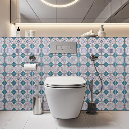 36 Pcs 4 Style Victorian Style Wall Tile Stickers, 4x4 Inch - color: Victorian Style