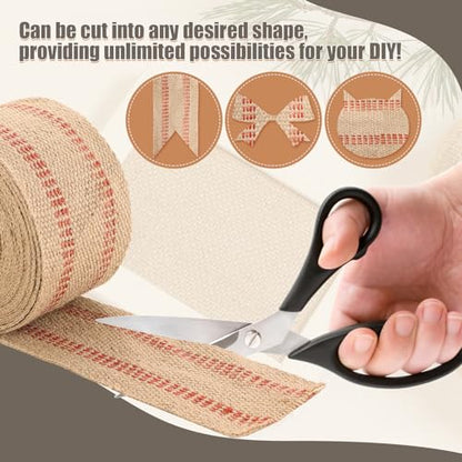 Craft Jute Webbing Tape, 10 Yards Width 3.5" Roll