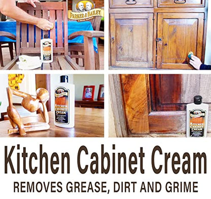 Parker and Bailey Kitchen Cabinet Cream Wood Cleaner Grease Remover 1pk