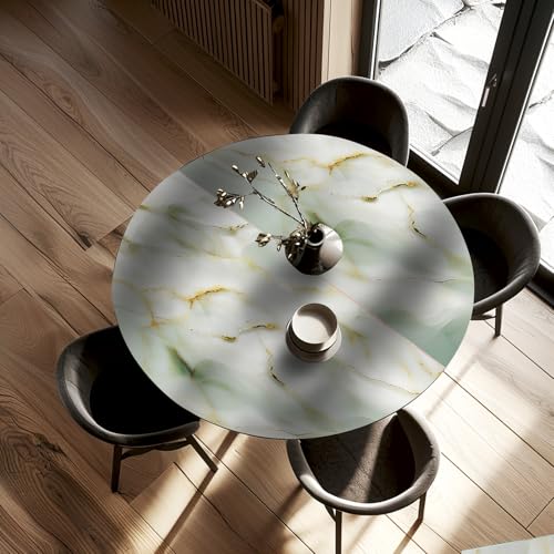 Marble Wallpaper Peel and Stick Self Adhesive Contact Paper Waterproof Vinyl Wrap Cover Furniture Sticker for Kitchen Countertops Cabinets Table Desk 39.37 x 23.62 in (Light Green) - color: Green