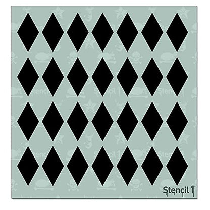 Stencil1 Diamonds Pattern Stencil 5.75" x 6" Geometric Wall Decor - color: Diamonds Pattern Stencil 5.75" x 6"