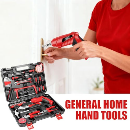 JENABOM 3.6V Cordless Electric Screwdriver Set, Home Tool Set