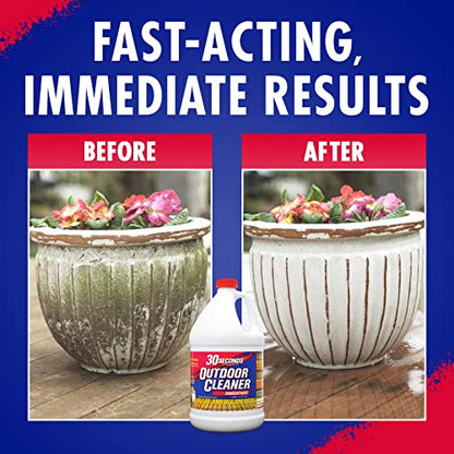 30 SECONDS Outdoor Mold & Mildew Cleaner & Stain Remover Concentrate | 128 fl. oz. | 2 Pack - size: 128 Fl Oz (Pack of 2)