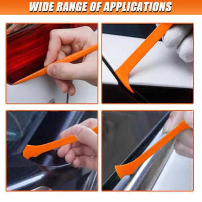 4PCS Car Vinyl Wrap Scraper Tool, Double Axe - size: Double Axe
