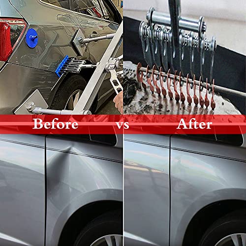 6 Finger Metal Claw Dent Puller Tool, Heavy Duty 6-Claw Hook Auto Body Dent Repair Puller Adjustable M16 Thread Pulling Claw Paw for Slide Hammer Attachment Car Sheet Metal Repair - color: B-Claw