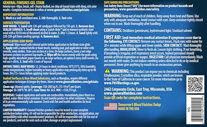 General Finishes Oil Base Gel Stain, 1 Quart, Nutmeg - color: Nutmeg, size: 1 Quart
