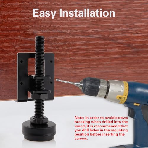 4 Sets Heavy Duty Leveling Feet, Black Furniture Levelers Leg - color: Black