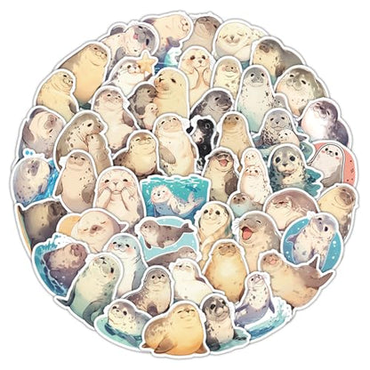 51Pcs Cartoon Seals Stickers Pack - Waterproof Stickers for Gifts,Scrapbooking,Laptop,Water Bottles,Skateboards,Mobile Phone SPKMMM - color: I