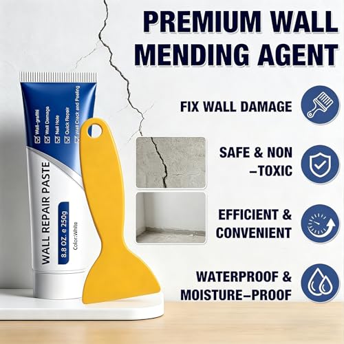 Wall Repair Paste Tube,Drywall Patch Repair Kit, Plaster & Hole Repair