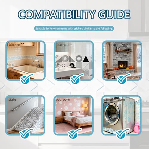 72 Pcs 9 Style Spanish Motifs Style Peel and Stick Wall Tile Sticker Retro Pattern Wall Stickers Waterproof Self Adhesive Stick on Tile Decals for Kitchen Bathroom Art Decor, 4×4 Inch - style: Spanish Motifs