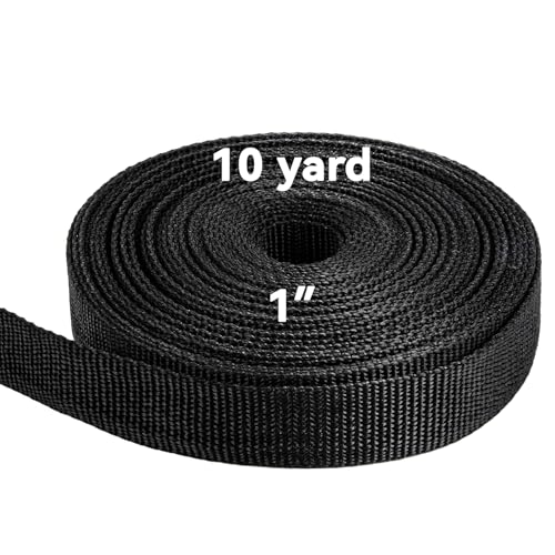 MAQIHAN 10 Yard Strap Webbing - Lawn Chair Webbing 1 Inch Replacement Kit