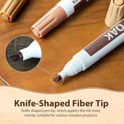 Furniture Touch Up Markers Set of 13, Wooden Furniture Floor Scratch Repair Kit- Markers and Wax Sticks with Sharpener for Fixing Stains and Scratches on Wood Floors,Tables,Desks