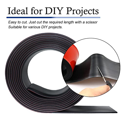 LSGCQ Neoprene Rubber Strips with Adhesive Backing Rubber Sheets - size: 2” Wide x 1/8" Thick x 40' Long