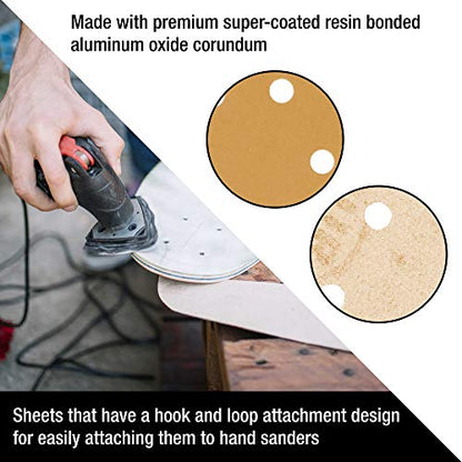 Dura-Gold Premium Triangle Oscillating Mouse Sanding Sheets - 100 Grit (Box - size: 100-Grit