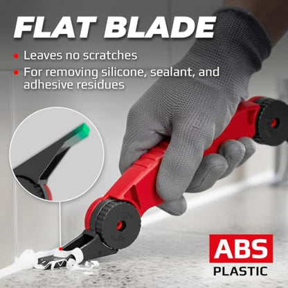 GRAFF Sealant Removal Knife with Adjustable Heads for Silicone Caulk