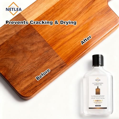 Food Grade Mineral Oil 8.5oz – Conditioner for Cutting Boards - size: 8.5 Fl Oz (Pack of 1)