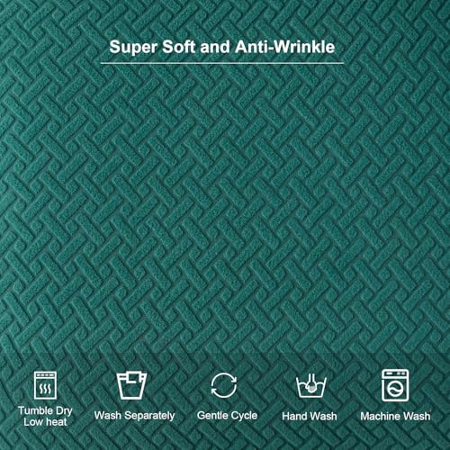 Genina Seat Covers for Dining Room Washable Chair Seat Slipcovers Set of 6 - color: Teal, size: 16-20in Not waterproof