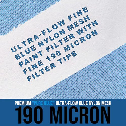 TCP Global - 190 Micron Filter Tips Ultra-Fine Paint Strainer, 500 Pack - style: 190 Micron (Pack of 500)