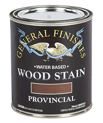 General Finishes Water Based Wood Stain, 1 Quart, Provincial - color: Provincial, size: 1 Quart