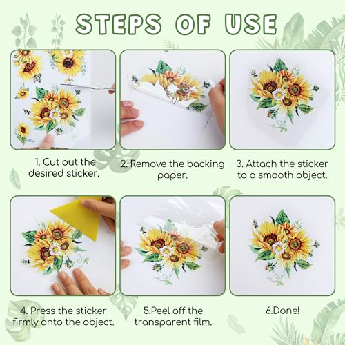 Joeyan 3 Sheets Rub On Transfers for Crafts and Furniture Large Palm Leave Rub on Transfer Stickers Green Plants Decals for Wood Glass Metal Canvas Porcelain Plastic DIY Craft Home Decor, 6" x12" - style: Palm Leaves