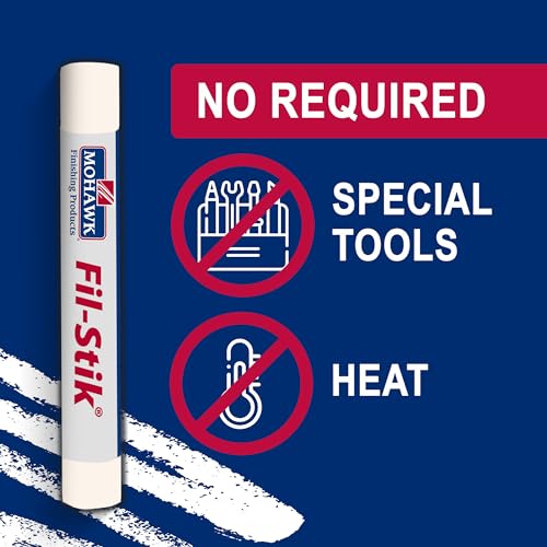 Mohawk Fil-Stik Wax Putty Stick for Wood Repair, White III M230-0294, 1 Count - color: White III