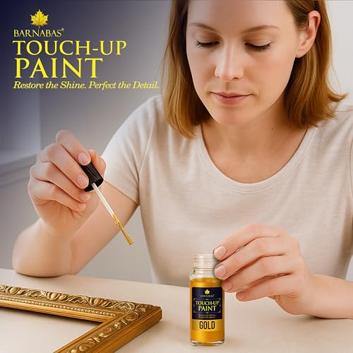 Barnabas Gilding Paint Set - 20ml Gold, Silver, Copper Paints with 3 Gloves